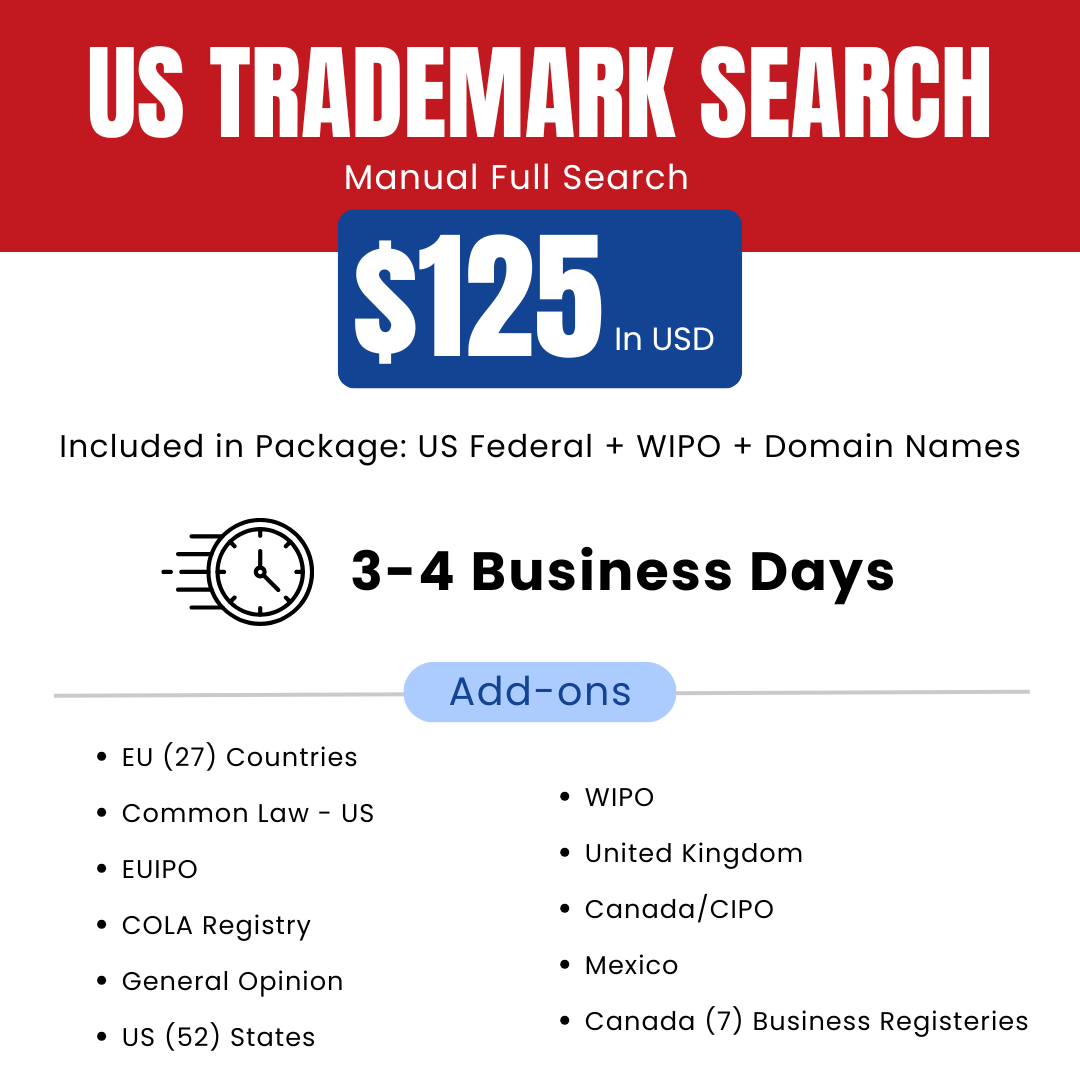 Full Trademark Search US | Starting at $125